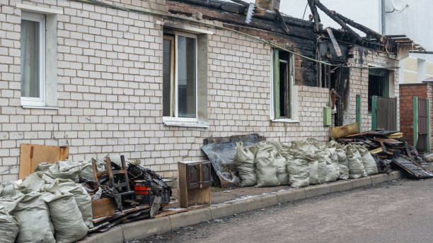 Professional Fire Damage Removal technician working in Pasadena, MD